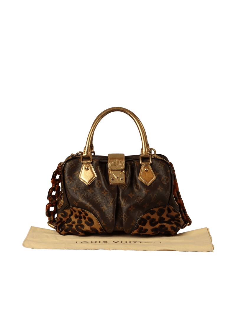 KARUNG LEOPARD MONOGRAM ADELE BAG