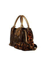 KARUNG LEOPARD MONOGRAM ADELE BAG