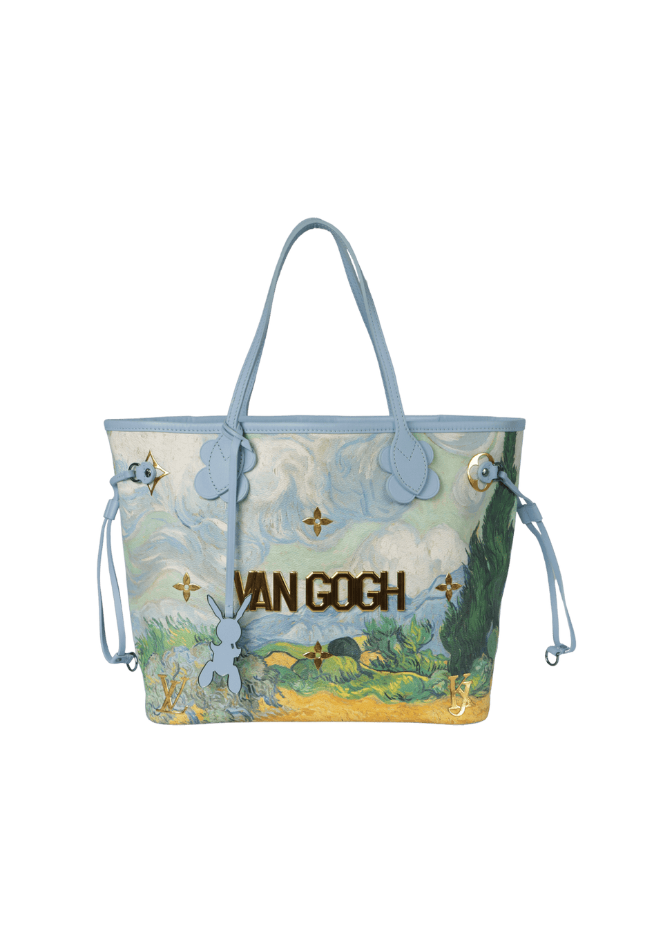 Bolsa Louis Vuitton Limited Edition Neverfull MM Van Gogh Azul Bolsa Louis Vuitton Limited Edition Neverfull MM Van Gogh Azul
