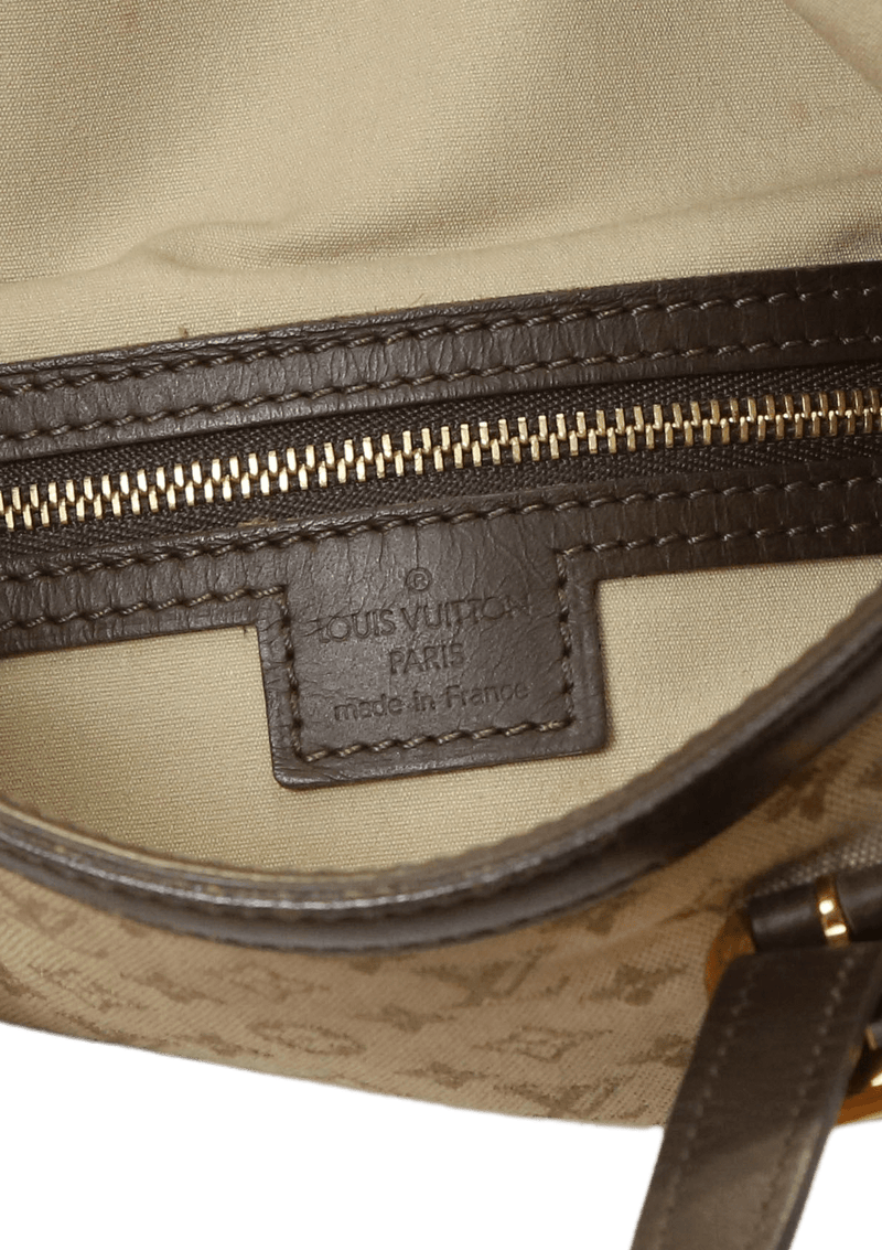 BOLSA LOUIS VUITTON MONOGRAM MINI LIN ALMA HAUT BEGE – Gringa