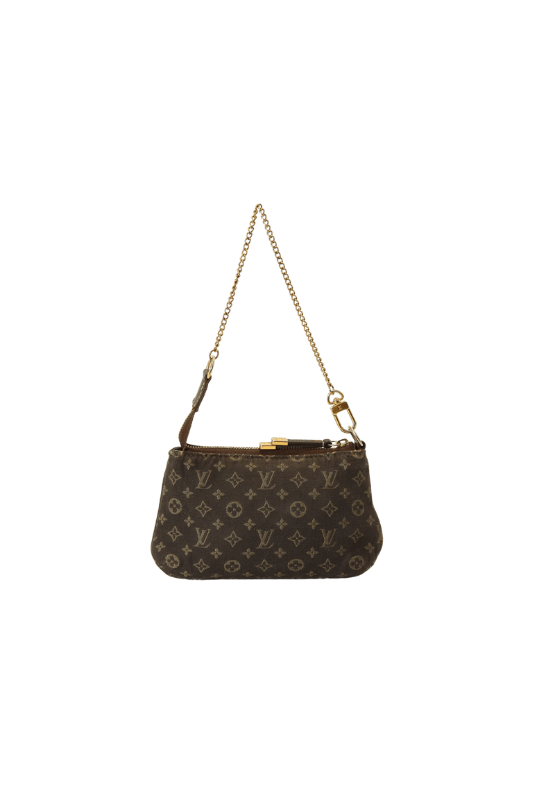 Bolsa Louis Vuitton Mini Lin Pochette Accessoires Marrom Original