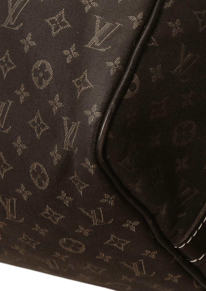 Louis Vuitton Fusain Monogram Mini Lin Canvas Speedy 30 Bag Louis Vuitton