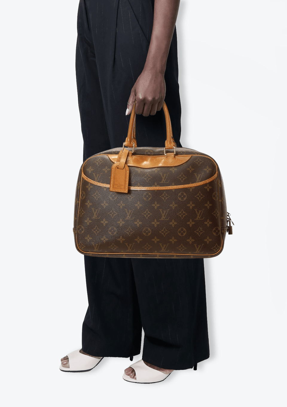 ボストンバッグ louis vuitton DEAUVILLE Bolsa Louis Vuitton Monogram Deauville Marrom Original – Gringa