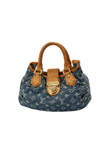 MONOGRAM DENIM PLEATY