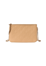 MONOGRAM EMPREINTE DOUBLE ZIP POCHETTE