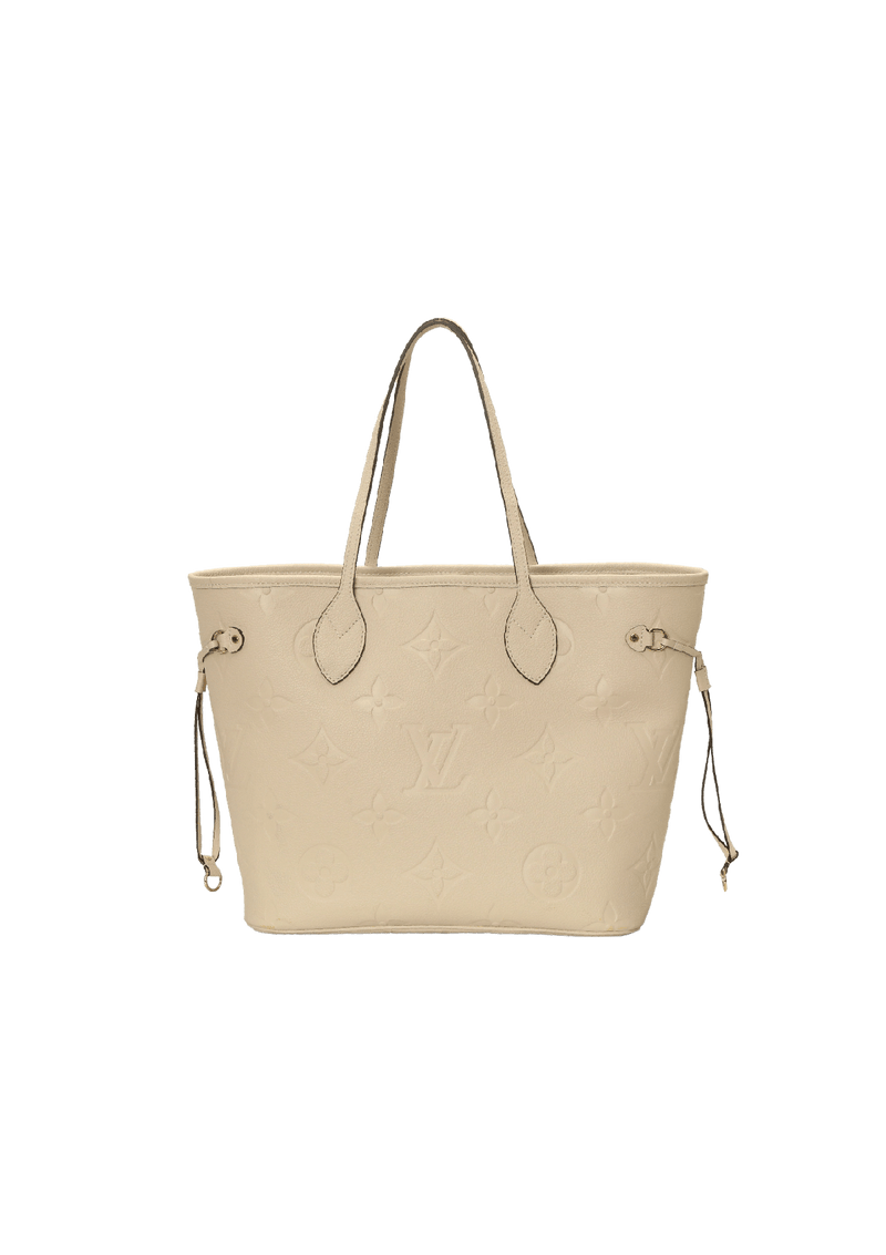 Louis Vuitton Neverfull mm Cream Monogram Empreinte