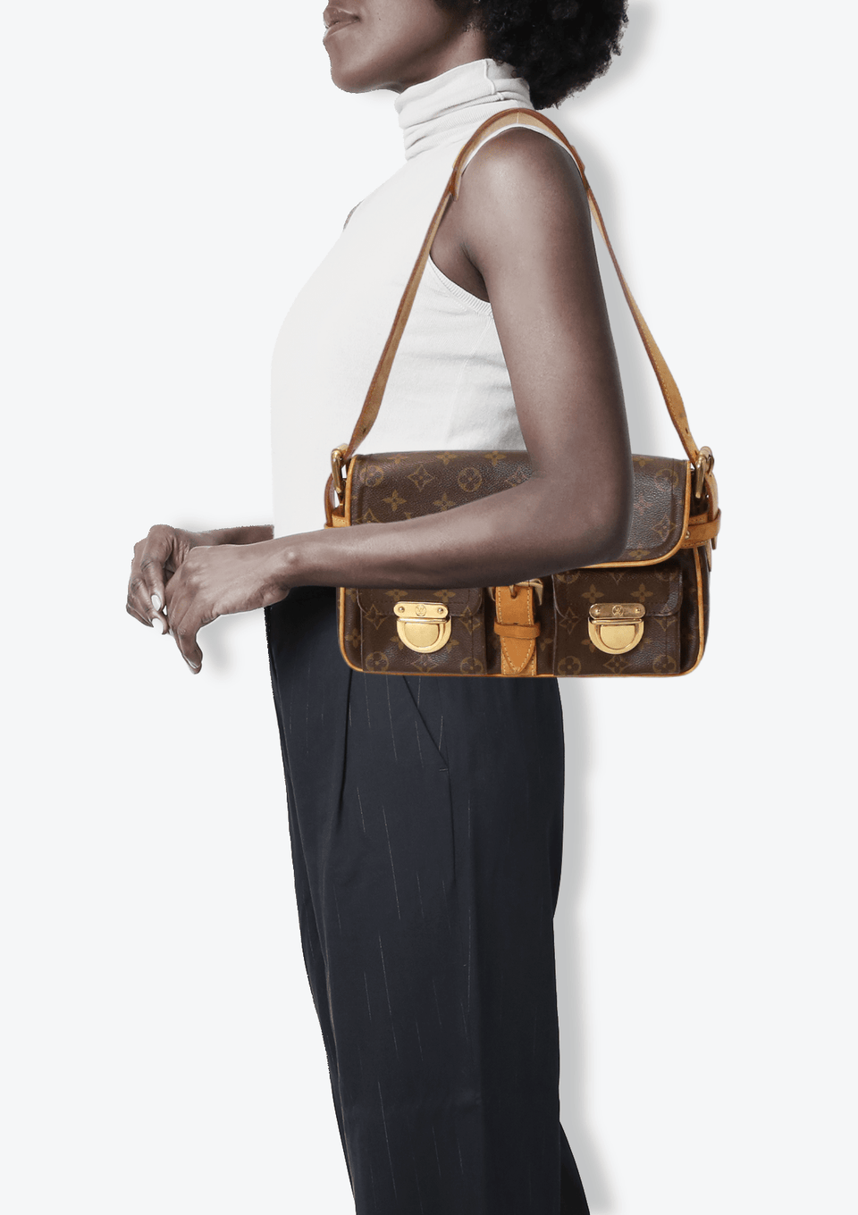Bolsa Louis Vuitton Monogram Hudson PM Marrom Original – Gringa