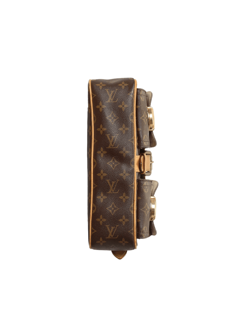 Louis Vuitton Monogram Hudson GM M40045 Brown Cloth ref.944684