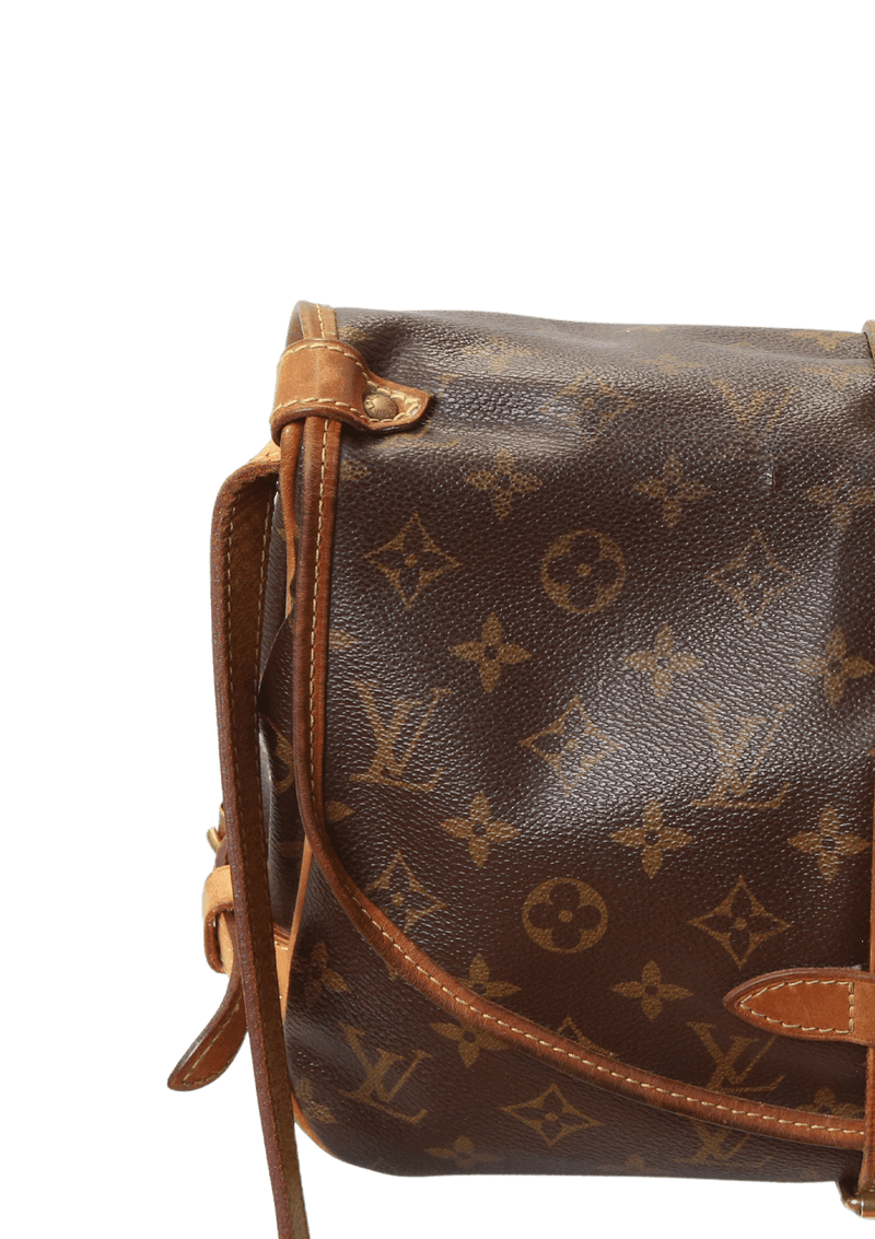 Bolso de hombro Saumur 30 con monograma Louis Vuitton de color Marrón