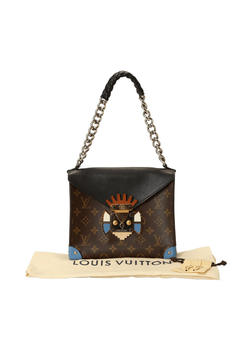 Bolsa Louis Vuitton Monogram Tribal Mask Pochette GM Marrom Original –  Gringa