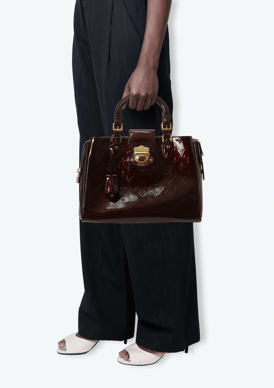 Bolsa Louis Vuitton Monogram Vernis Melrose Avenue Vinho Original