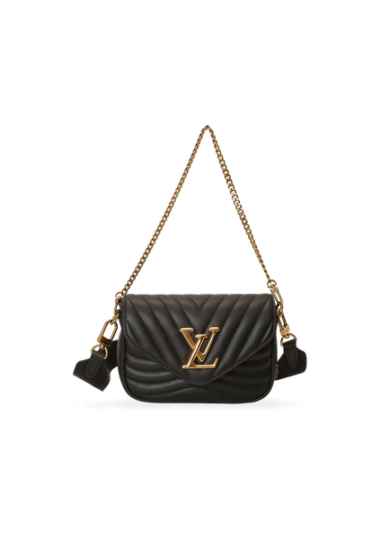 Louis Vuitton New Wave Multi Pochette Bag Black For Women 19cm