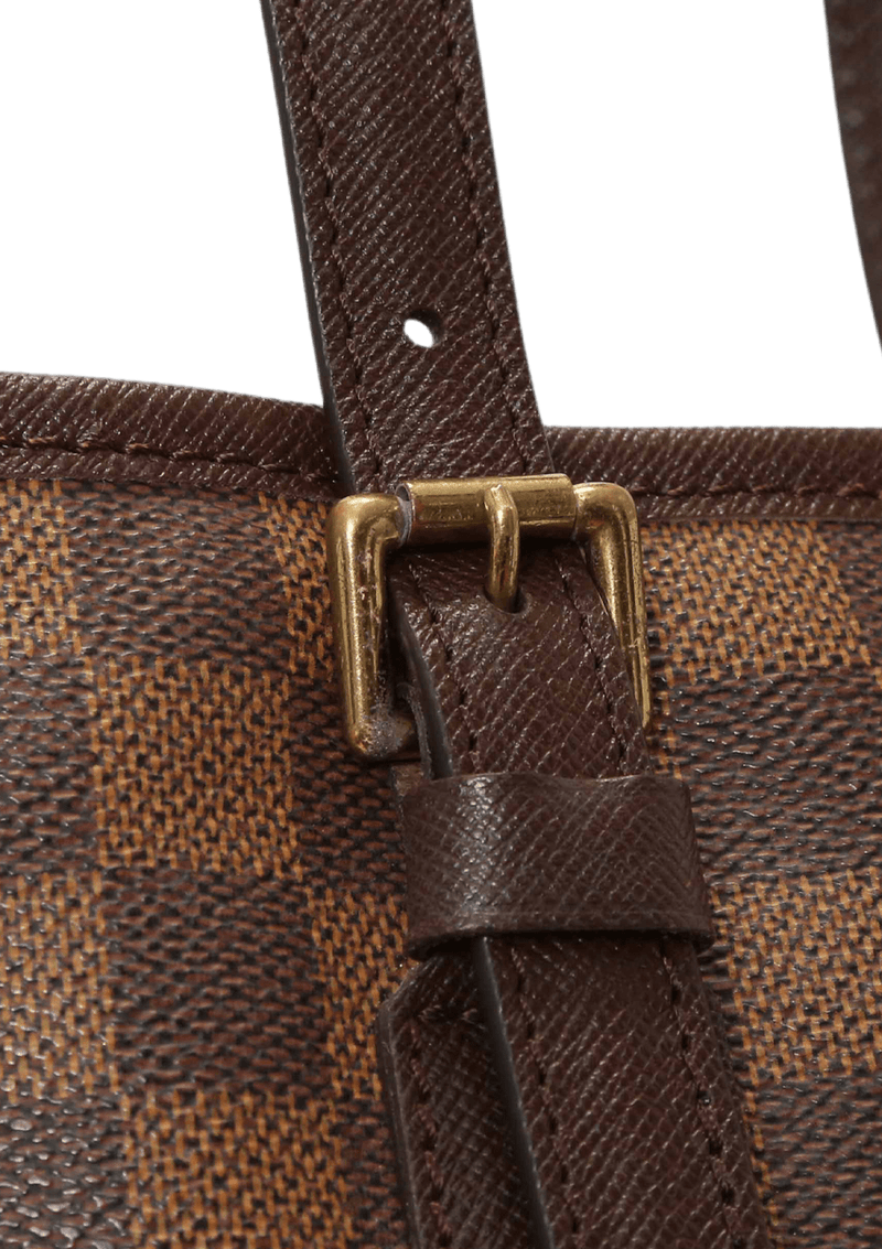 Louis Vuitton Damier Ebene Marais Bucket Brown Cloth ref.168345