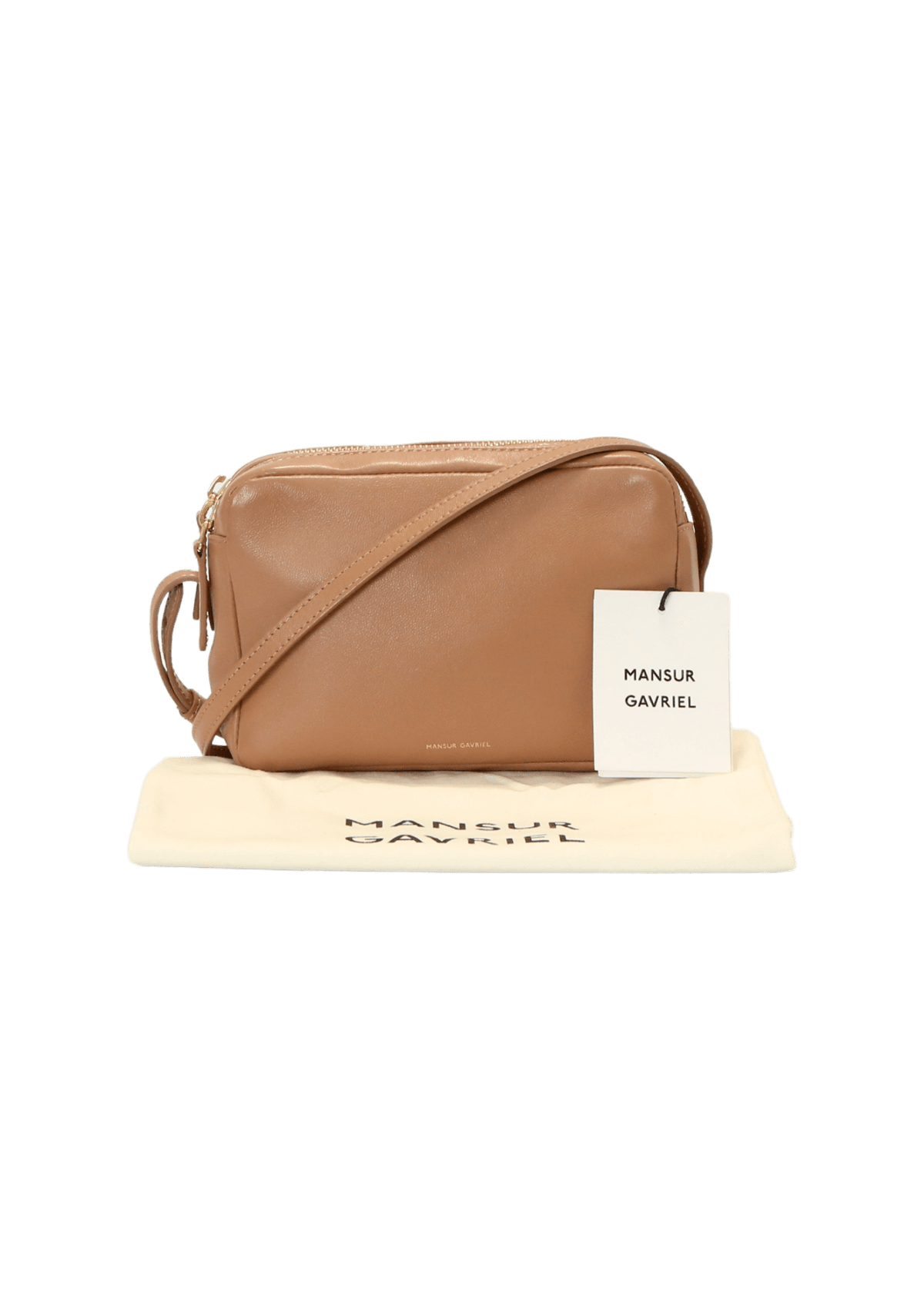 Bolsa Mansur Gavriel Double Zip Camera Bag Bege Original Gringa