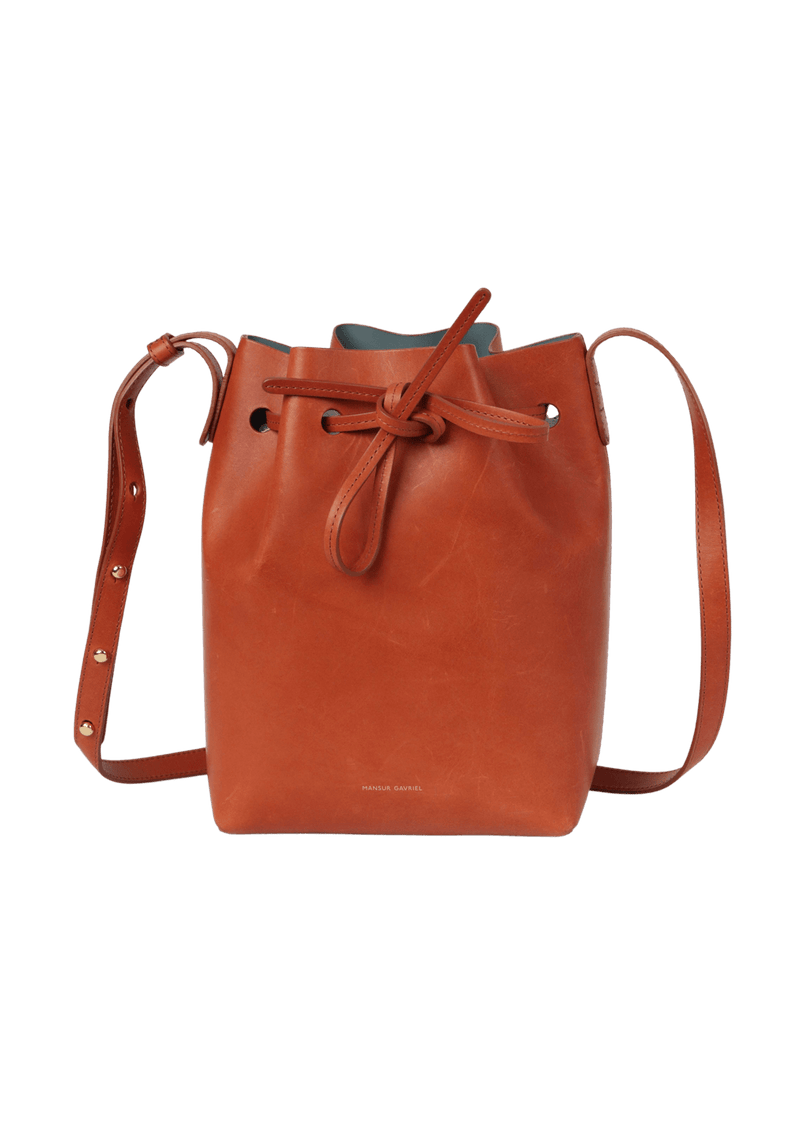 LEATHER BUCKET BAG