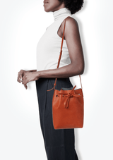 LEATHER BUCKET BAG