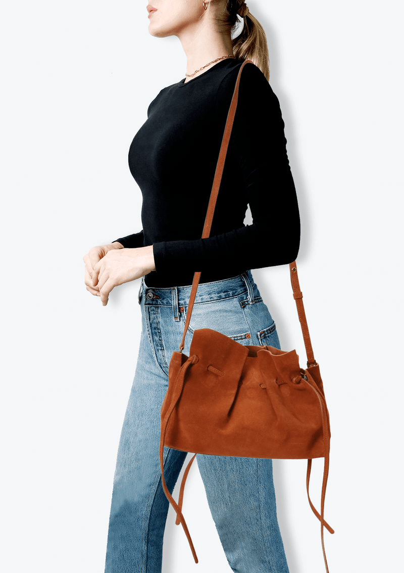 SUEDE BUCKET BAG