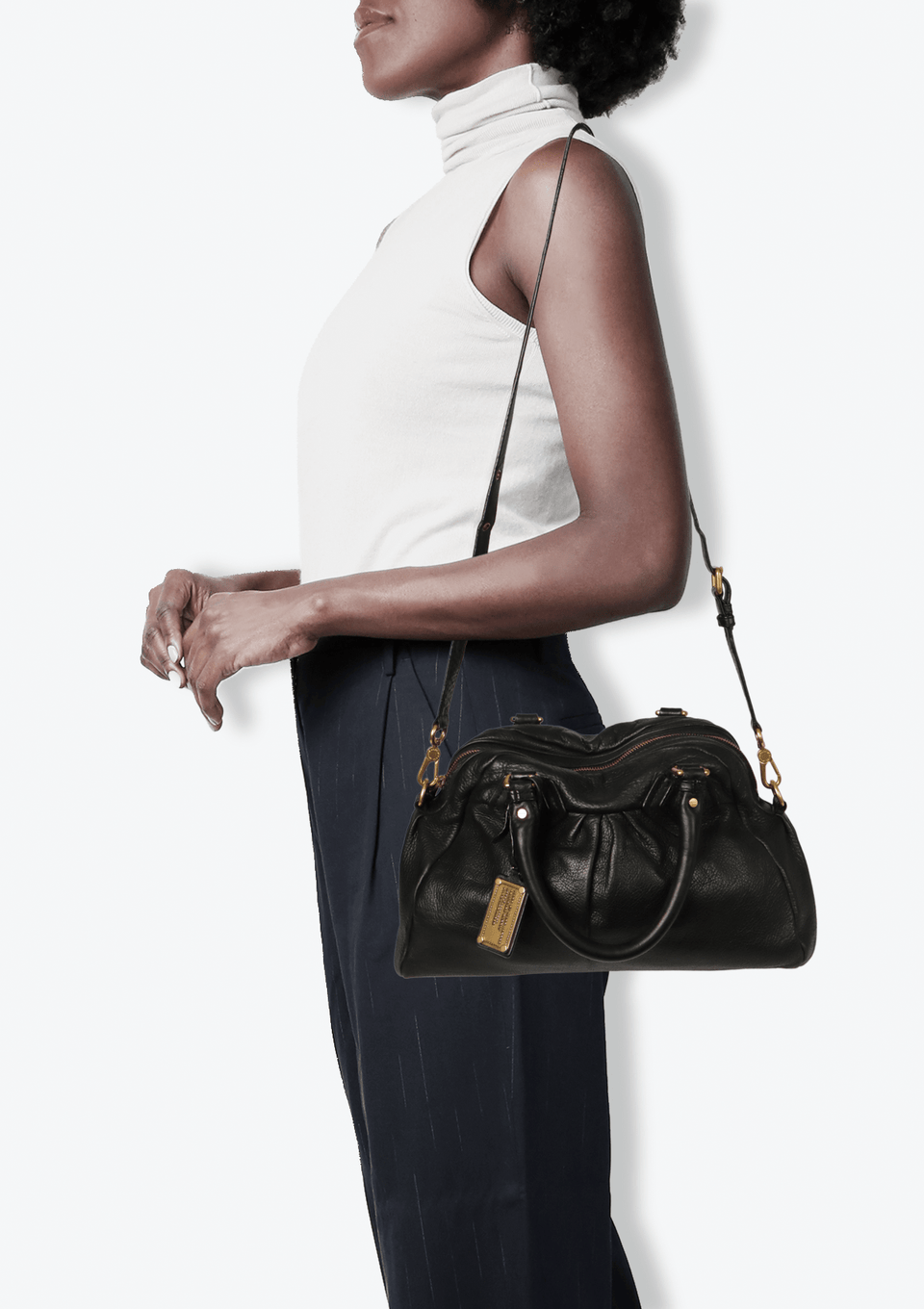 Bolsa Marc By Marc Jacobs Classic Q Baby Groovee Preto Original