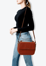 LEATHER FLAP BAG