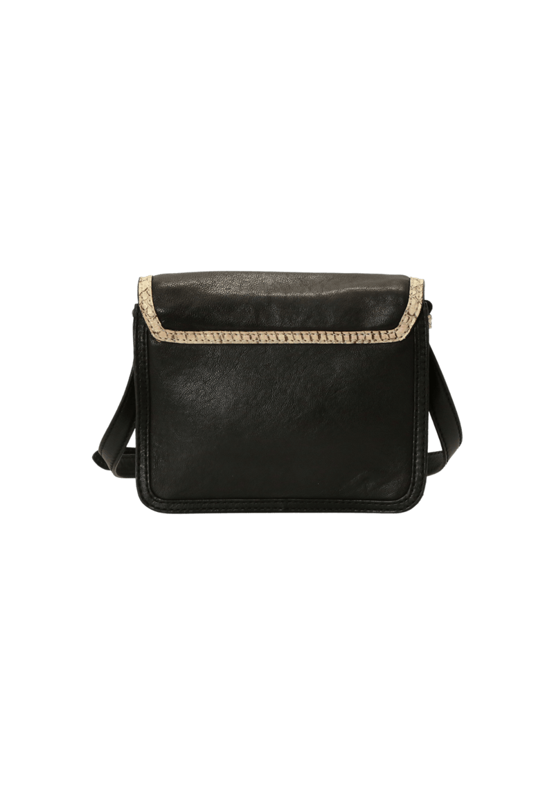 LEATHER FLAP CROSSBODY BAG