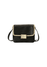 LEATHER FLAP CROSSBODY BAG