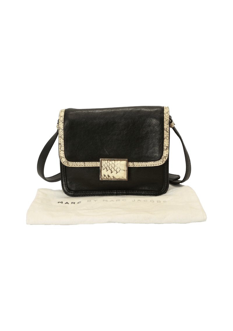 LEATHER FLAP CROSSBODY BAG