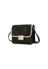 LEATHER FLAP CROSSBODY BAG