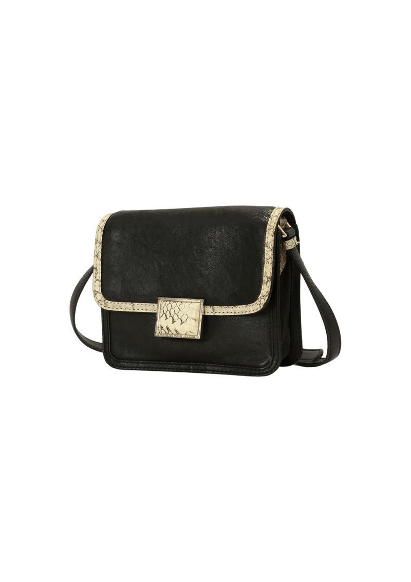 LEATHER FLAP CROSSBODY BAG