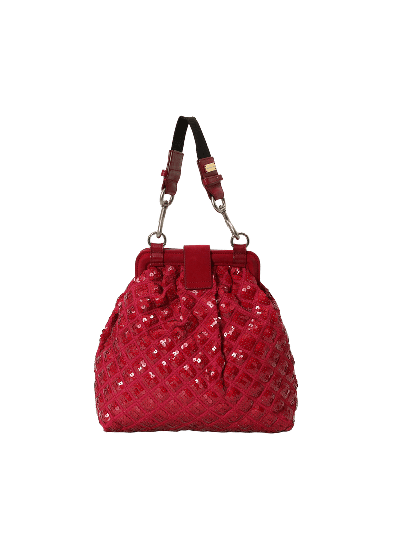 SEQUIN EMBELLISHED HOBO BAG