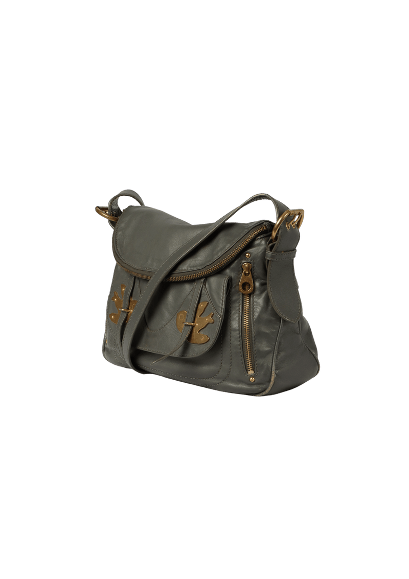 LEATHER ZIP BAG