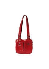 PATENT LEATHER SHOULDER BAG