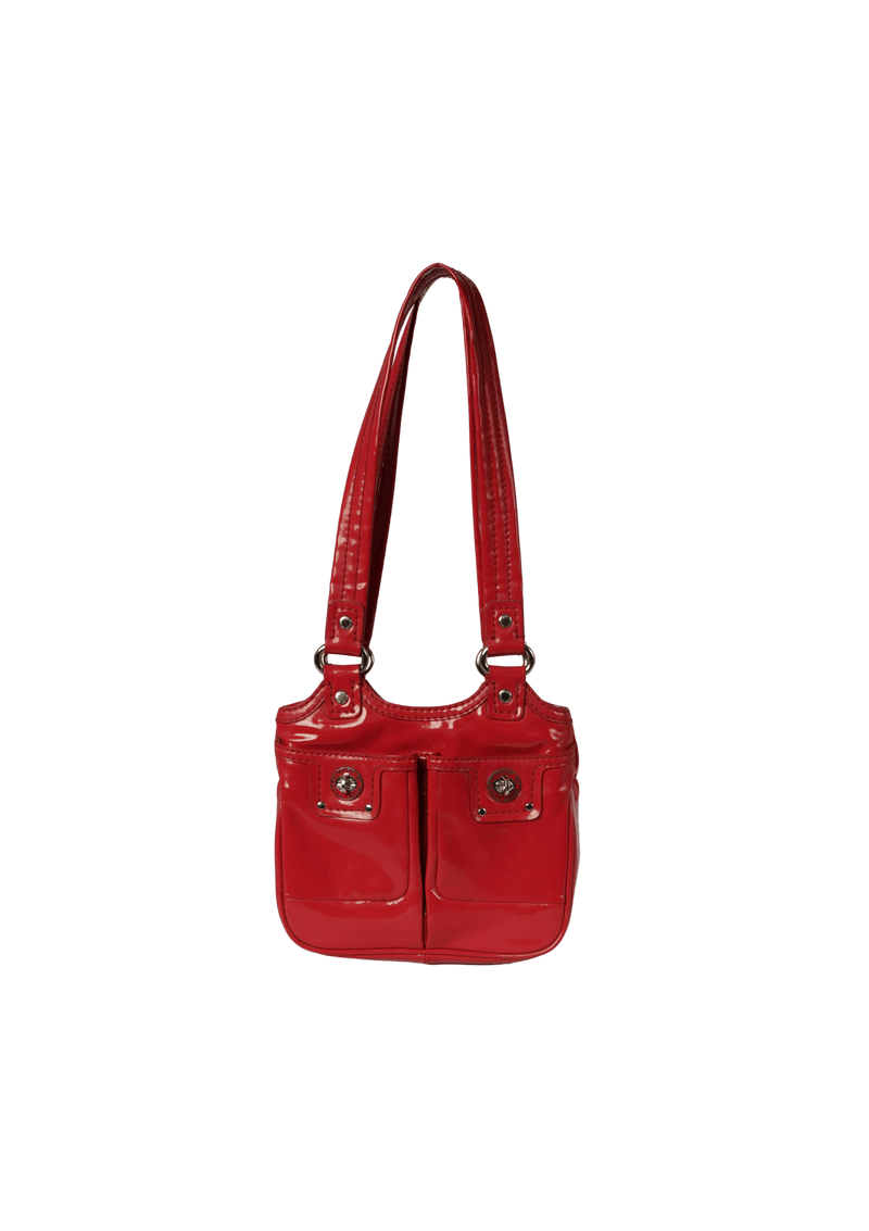 PATENT LEATHER SHOULDER BAG