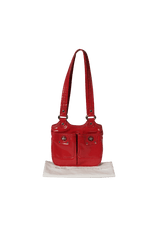 PATENT LEATHER SHOULDER BAG