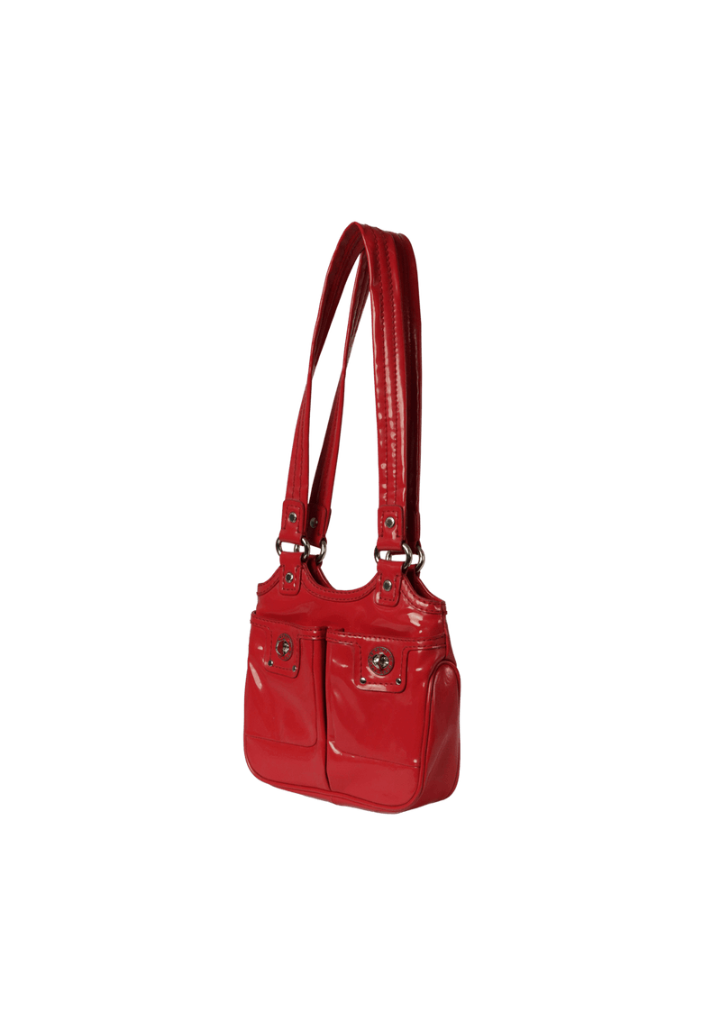 PATENT LEATHER SHOULDER BAG