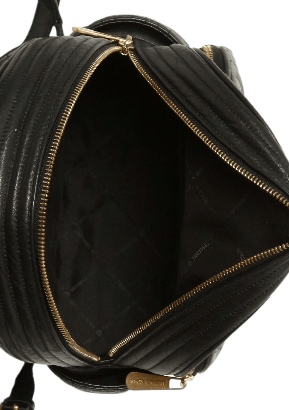 Bolsa Michael Kors Abbey Quilted Flowers Backpack Preta Original