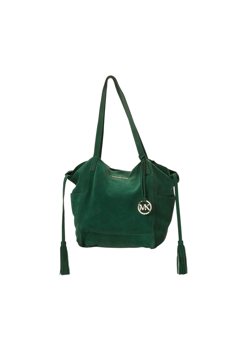Bolsa Michael Kors Ashbury Large Suede Grab Bag Verde Original