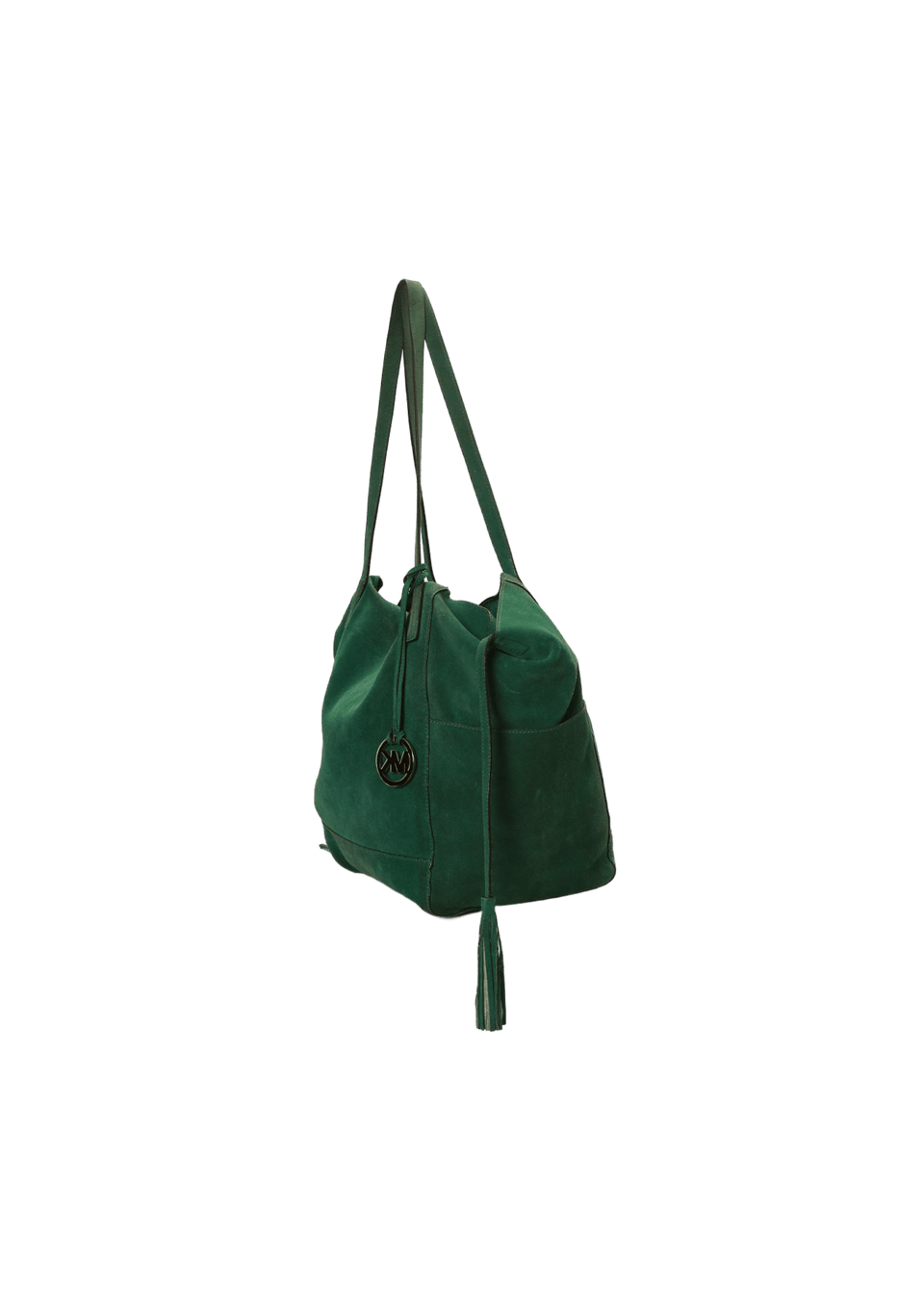 Bolsa Michael Kors Ashbury Large Suede Grab Bag Verde Original