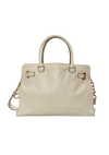 BELTED LEATHER SATCHEL BAG