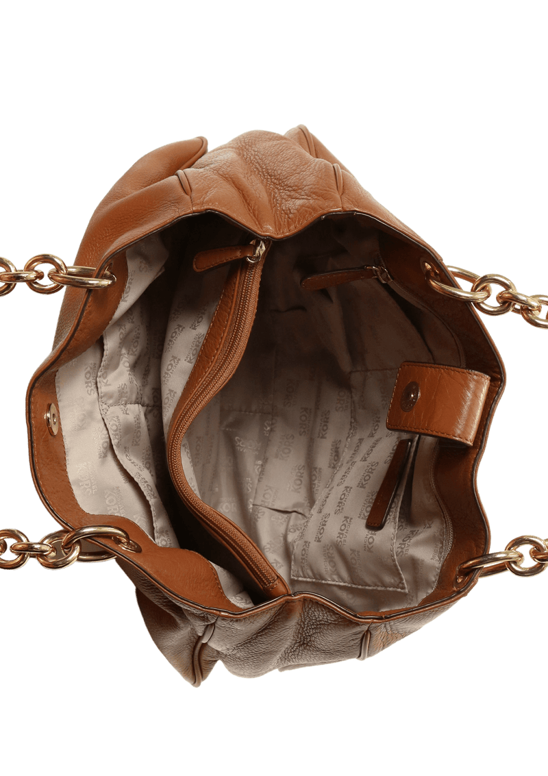 CHAIN LINK LEATHER BAG
