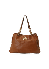 CHAIN LINK LEATHER BAG