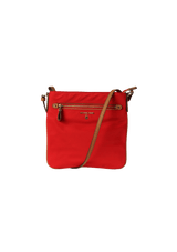 FRONT ZIP MESSENGER BAG