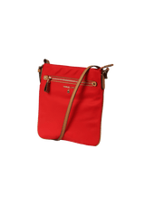 FRONT ZIP MESSENGER BAG