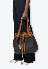 JET SET LOGO BUCKET BAG