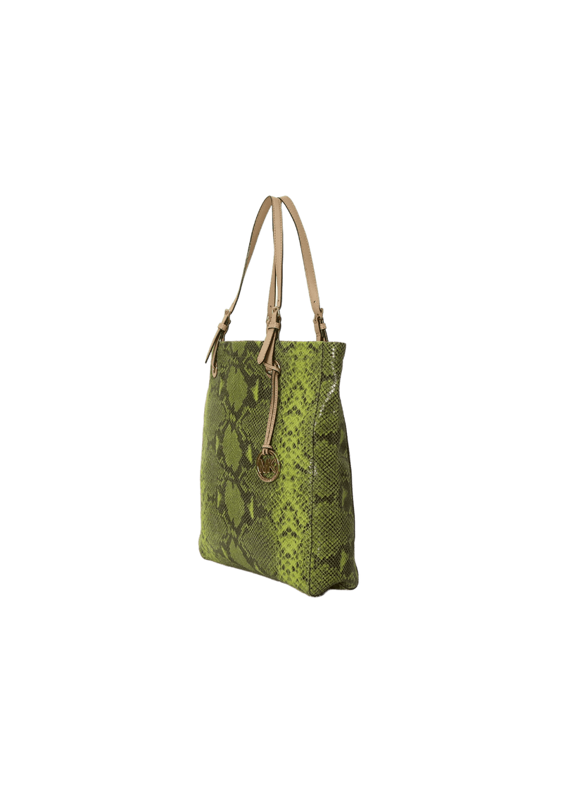 JET SET PYTHON TOTE