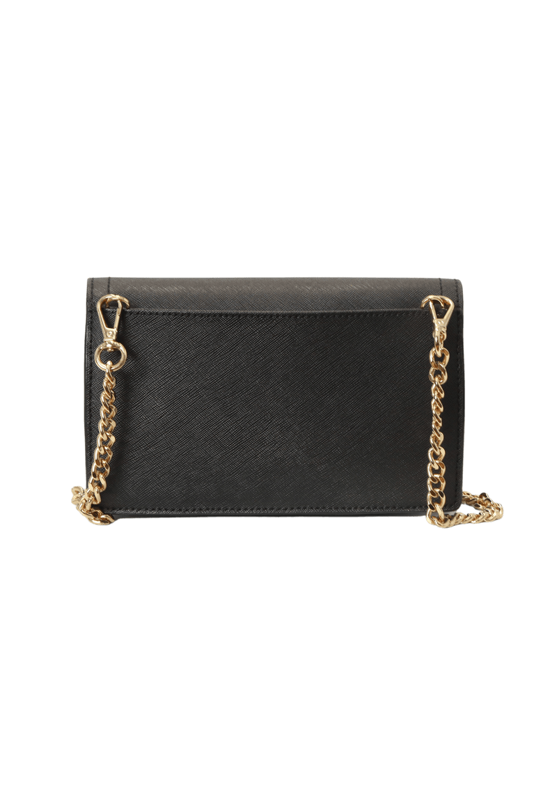 Bolsa Michael Kors Karla Wrislet Chain Preta Original Gringa