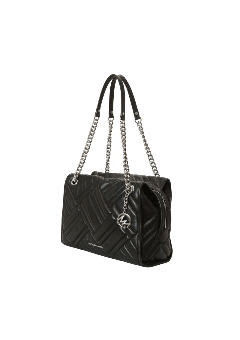 Bolsa Michael Kors Kathy Quilted Leather Preto Original Gringa