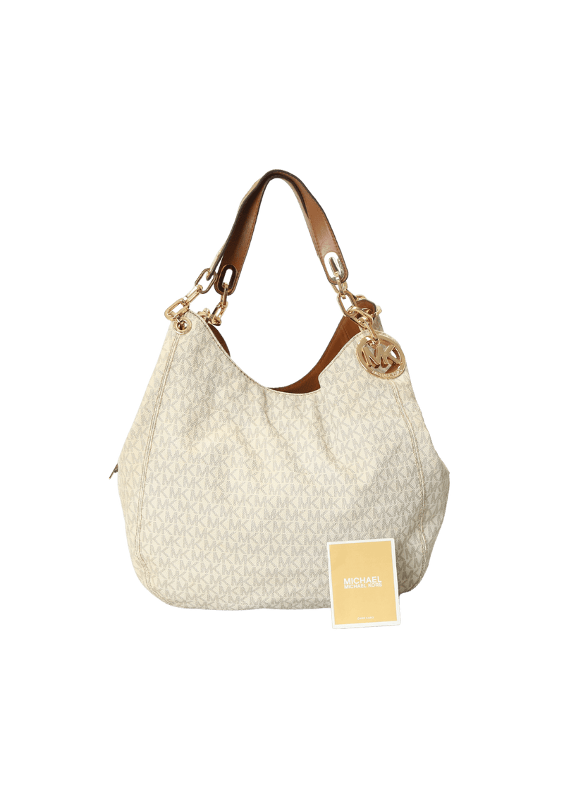 Michael kors fulton signature large shoulder tote sale