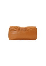 LEATHER FLAP CLUTCH