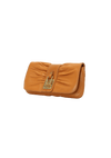 LEATHER FLAP CLUTCH