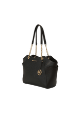 LEATHER JET SET TRAVEL CHAIN BAG